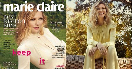 Romantyczna Kirsten Dunst na okładce "Marie Claire"