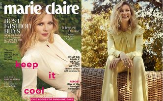 Romantyczna Kirsten Dunst na okładce "Marie Claire"