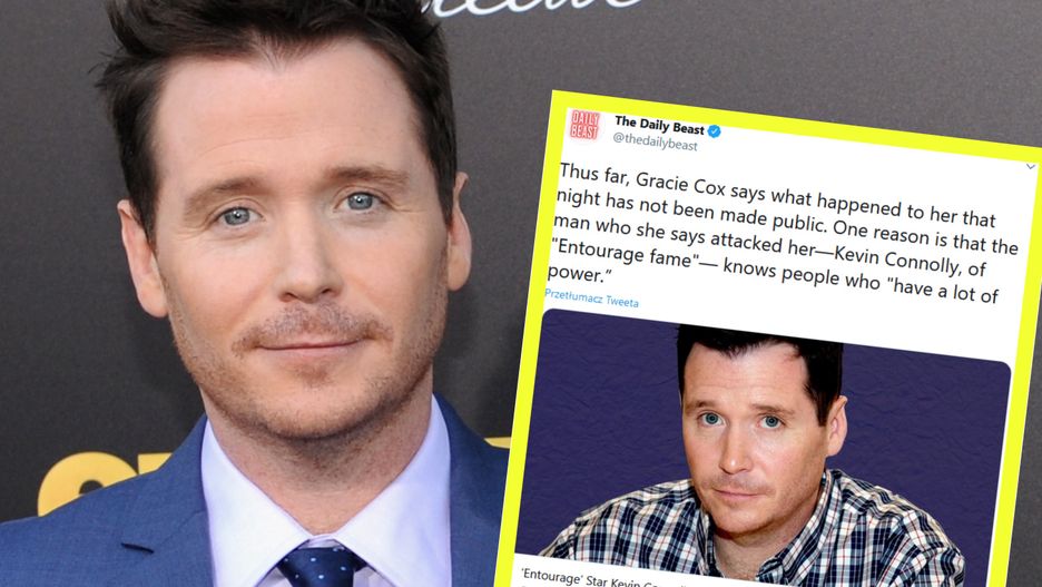 Kevin Connolly miał zgwałcić koleżankę z planu