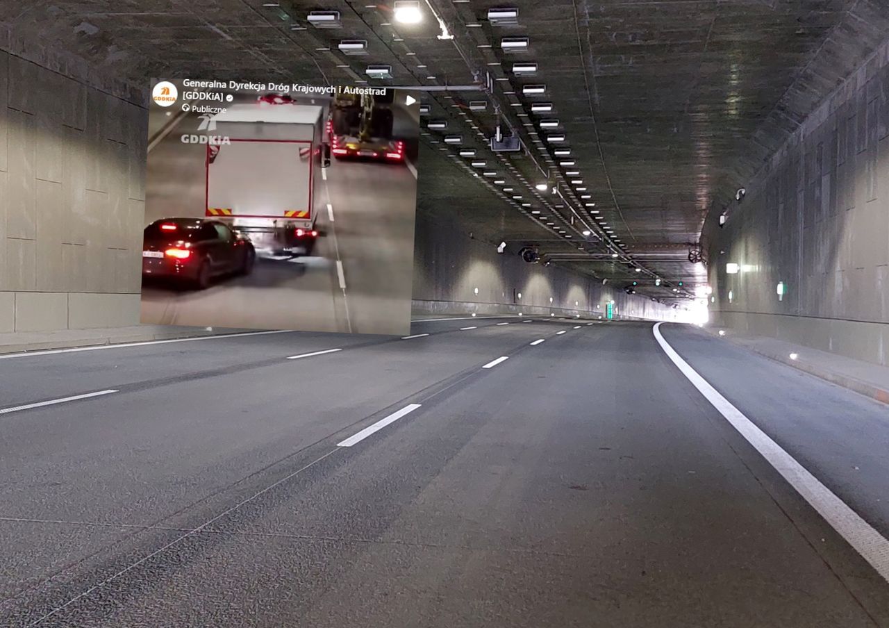 Chciał wszystkich wyprzedzić. Poległ na wjeździe do tunelu
