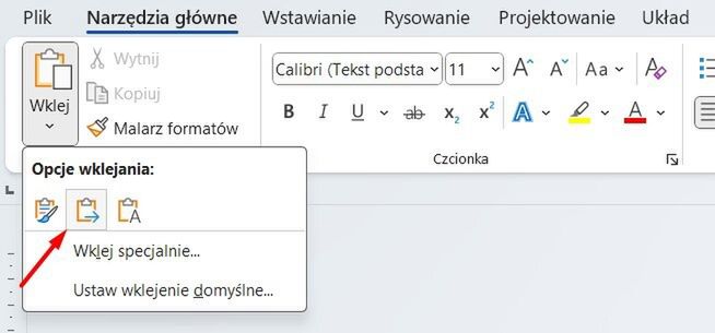 Scal formatowanie w Wordzie - opcja, która po zmianach będzie domyślna w przypadku wklejania treści spoza Worda