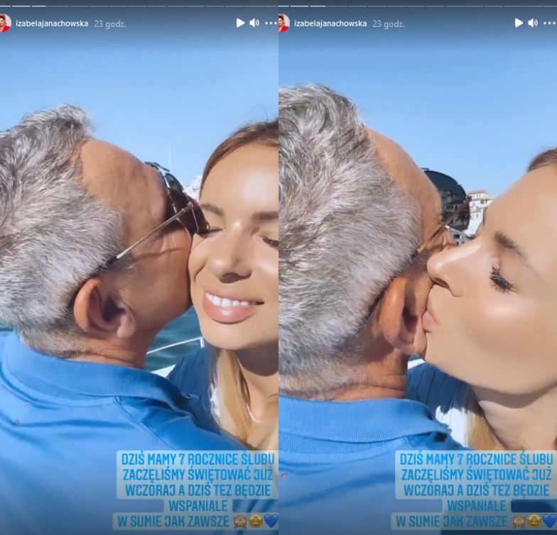 Izabela Janachowska i Krzysztof Jabłoński świętują 7. rocznicę ślubu