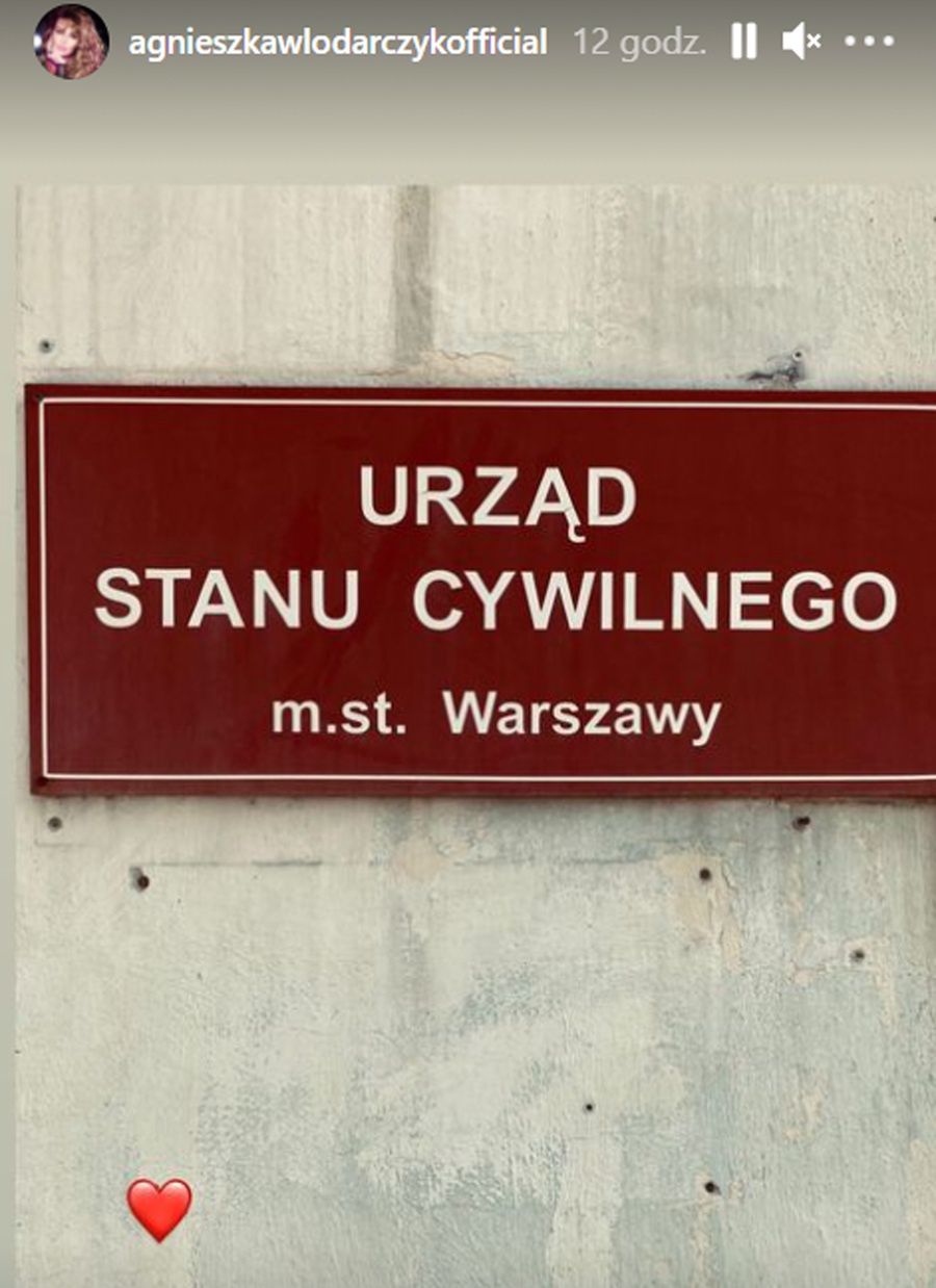 Agnieszka Włodarczyk była w Urzędzie Stanu Cywilnego