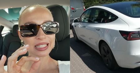 Eks Tomasza Fornala ekscytuje się... parkowaniem swojej tesli w NIEDOZWOLONYM MIEJSCU! "Zaryzykujemy"