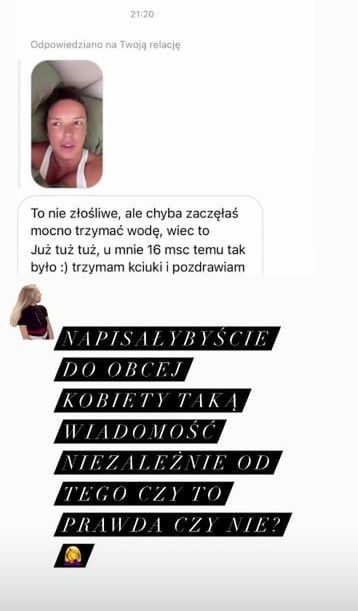 Agnieszka Włodarczyk gani wścibską internautkę