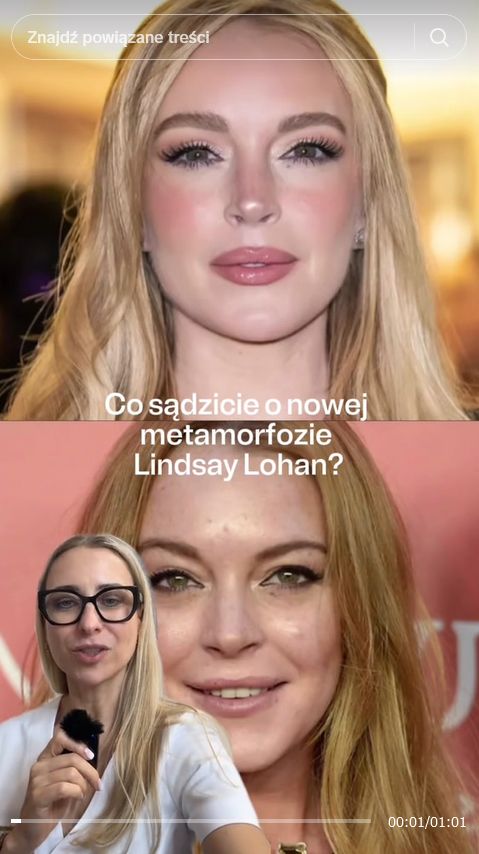 Specjalistka ocenia, jakim zabiegom poddała się Lindsay Lohan