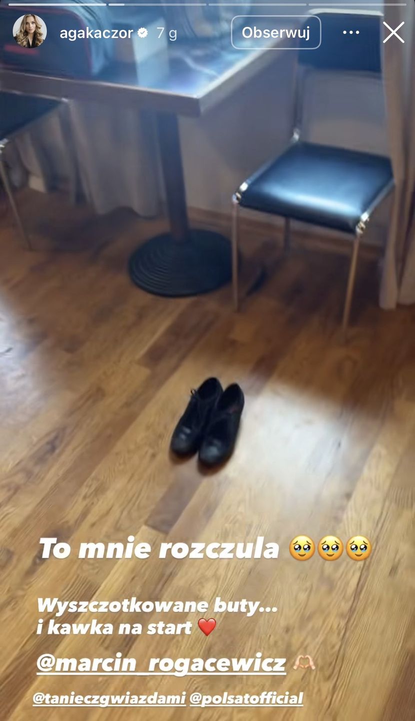 Agnieszka Kaczorowska relacjonuje treningi 