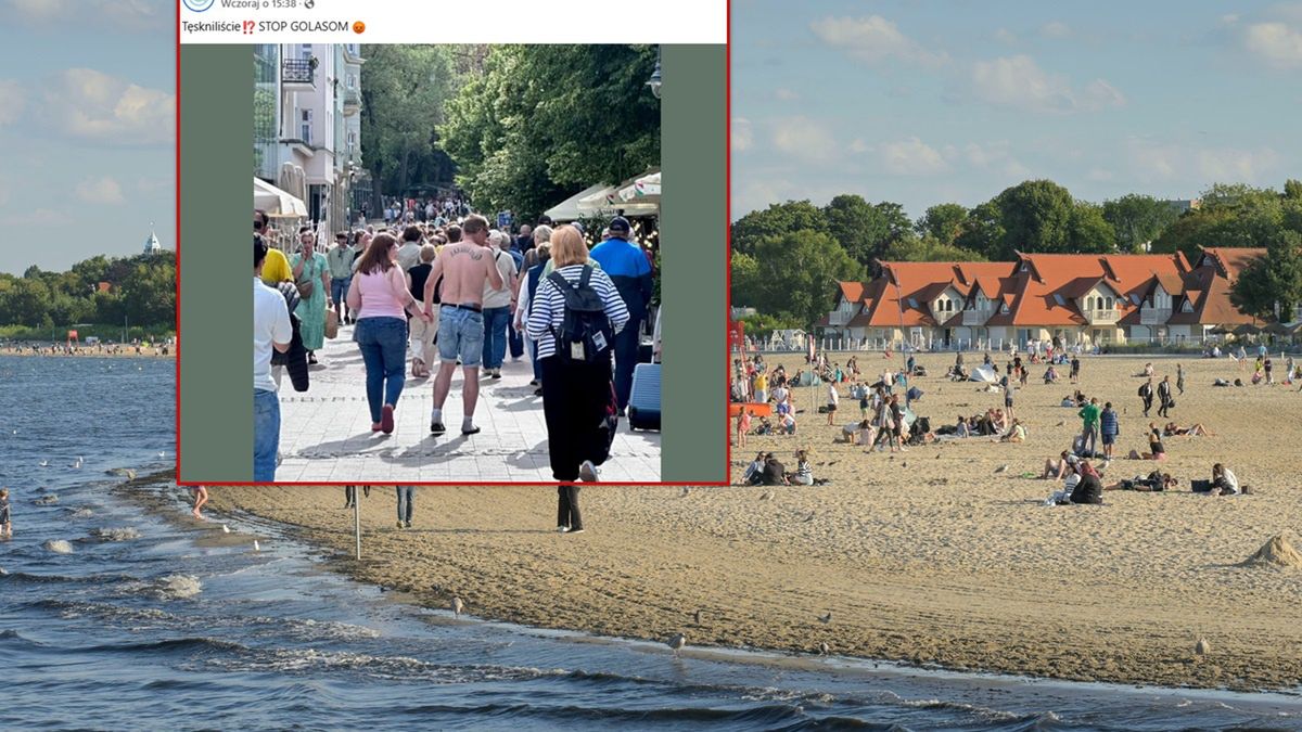 Zdjęcie z sopockiego deptaku.