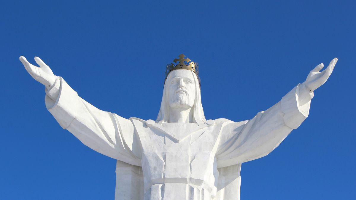 Jezus Chrystus Król Wszechświata z depositphotos