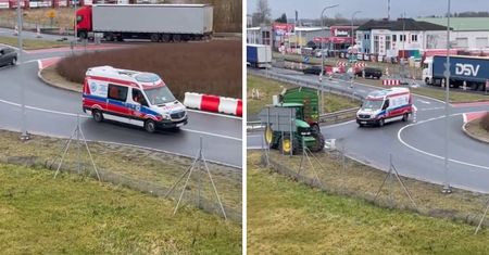 Ratownik medyczny komentuje blokady rolników. Pojawiło się nagranie