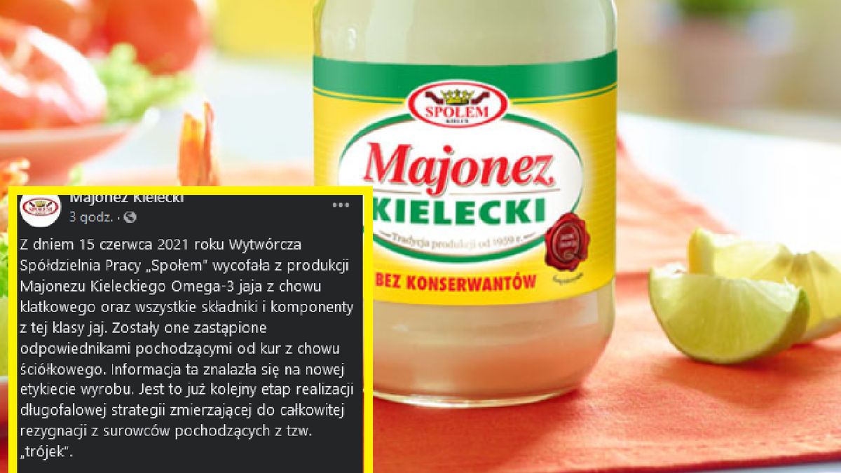 Majonez zmienił skład na lepszy.