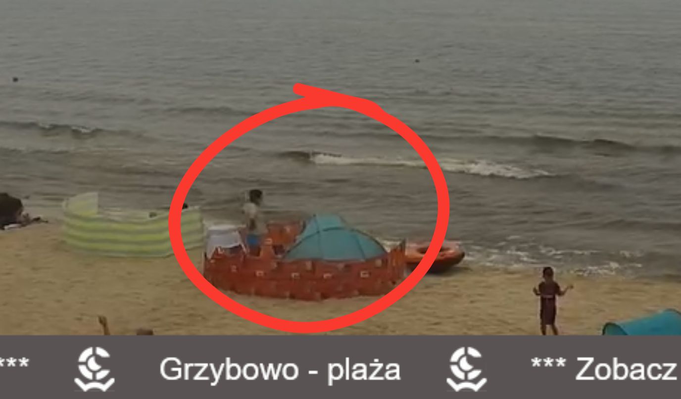 Czegoś takiego nie widzieliście. Była godz. 11 na plaży w Grzybowie