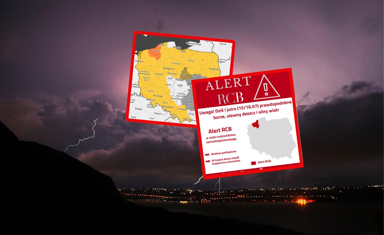Podniesiono alerty w związku z burzami