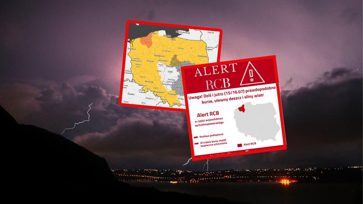 Podniesiono alerty w związku z burzami