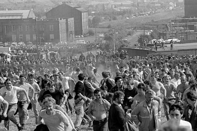 The Miners Strike 1984 Wielka Brytania.