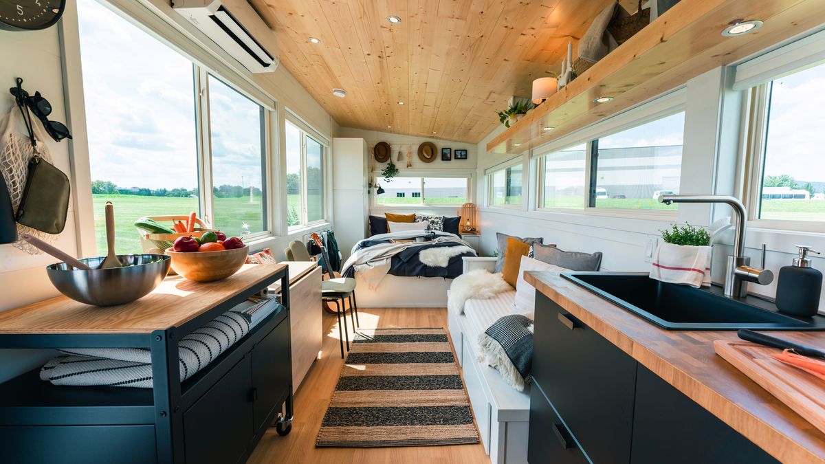 Idealne zdjęcia wnętrza, urządzonego w malutkim domu. Jest przestrzennie i użytecznie 1