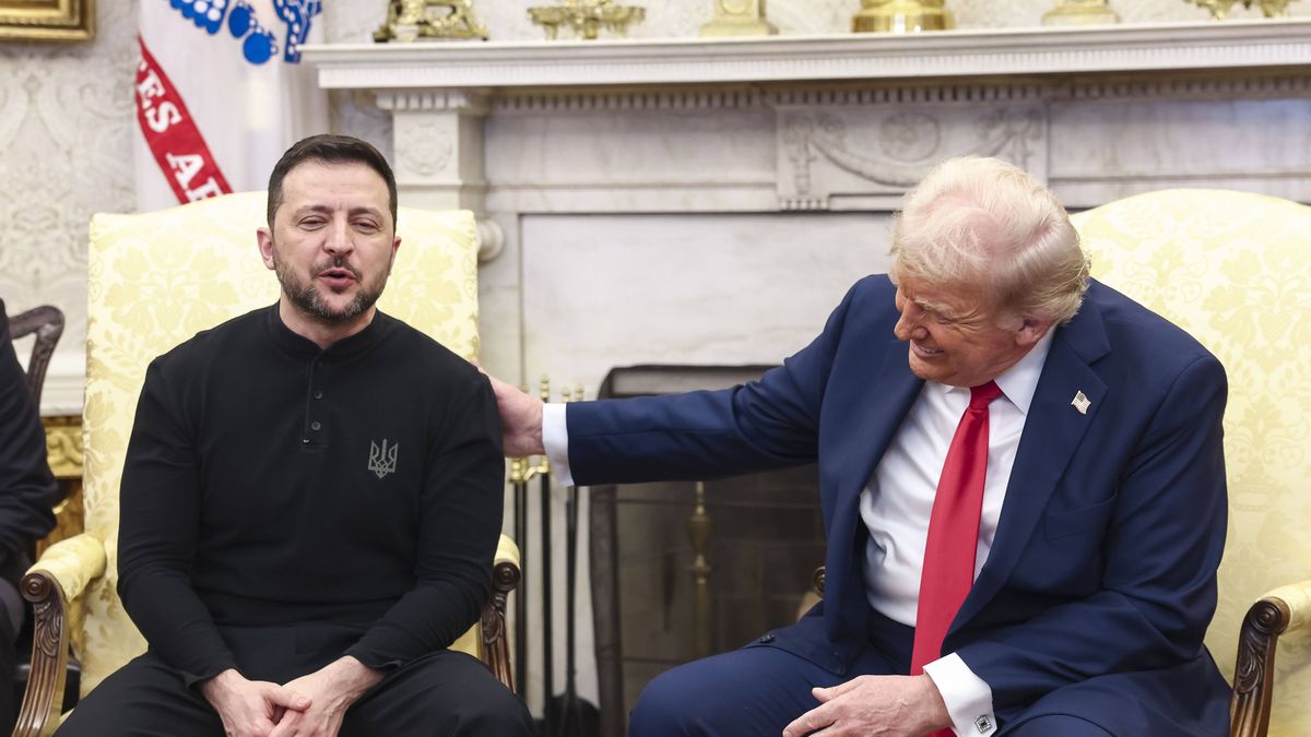 US President Donald Trump welcomes Ukrainian President Volodymyr Zelensky to the White House
JIM LO SCALZO / POOL
meeting, usa, ukraine, president, presidents, white house