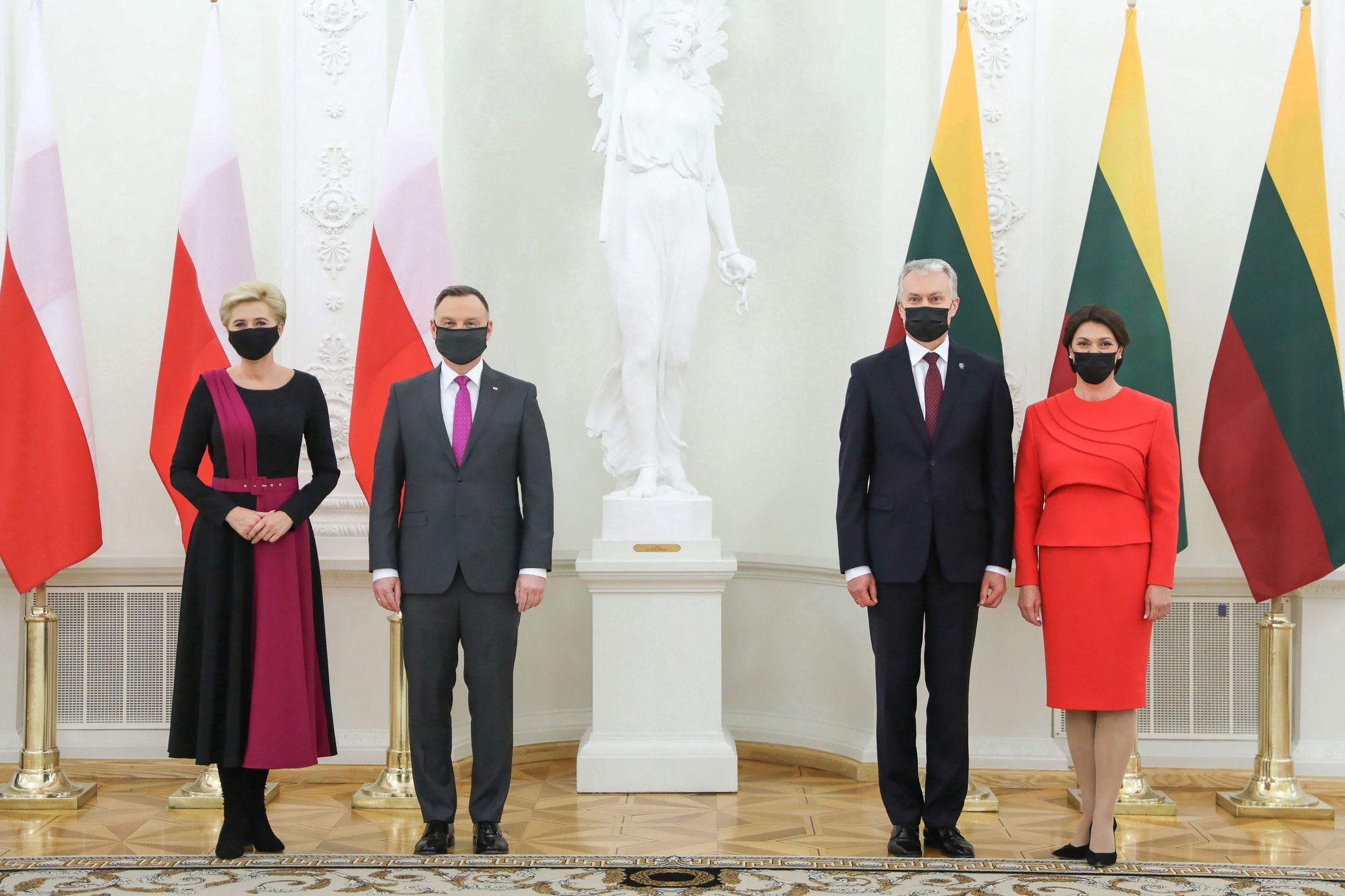 Andrzej Duda i Agata Duda z wizytą na Litwie