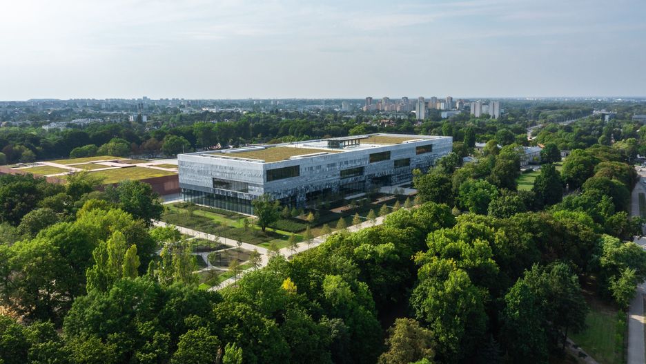 Budynek muzeum z lotu ptaka 
