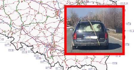 Kierowcy przecierali oczy. Jak go zmieścił w bagażniku?!