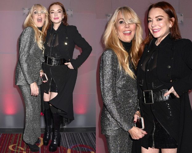 Lindsay Lohan imprezuje z podekscytowaną mamą w Nowym Jorku