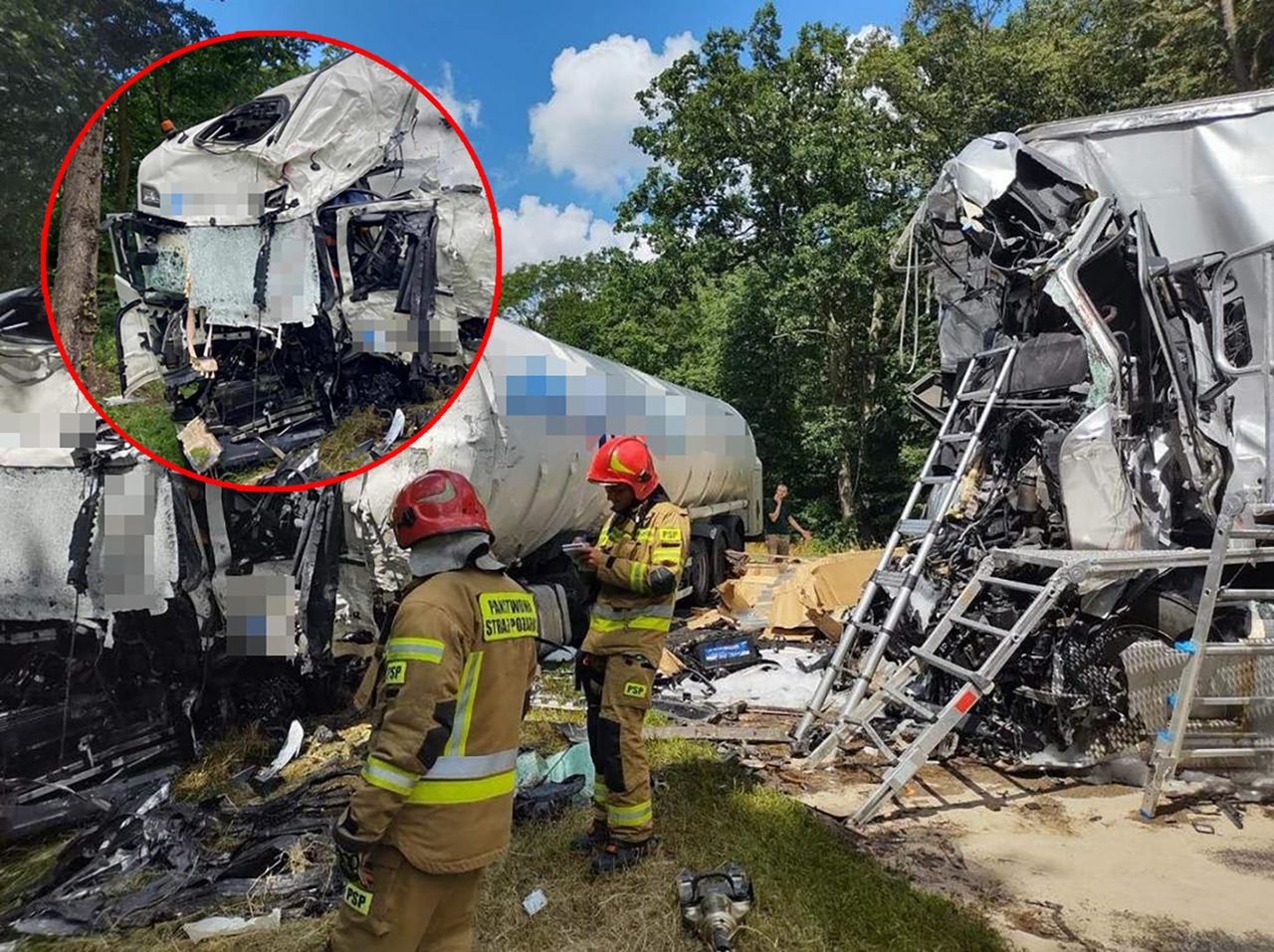 Tragedia na "drodze śmierci". Makabryczne zderzenie dwóch ciężarówek