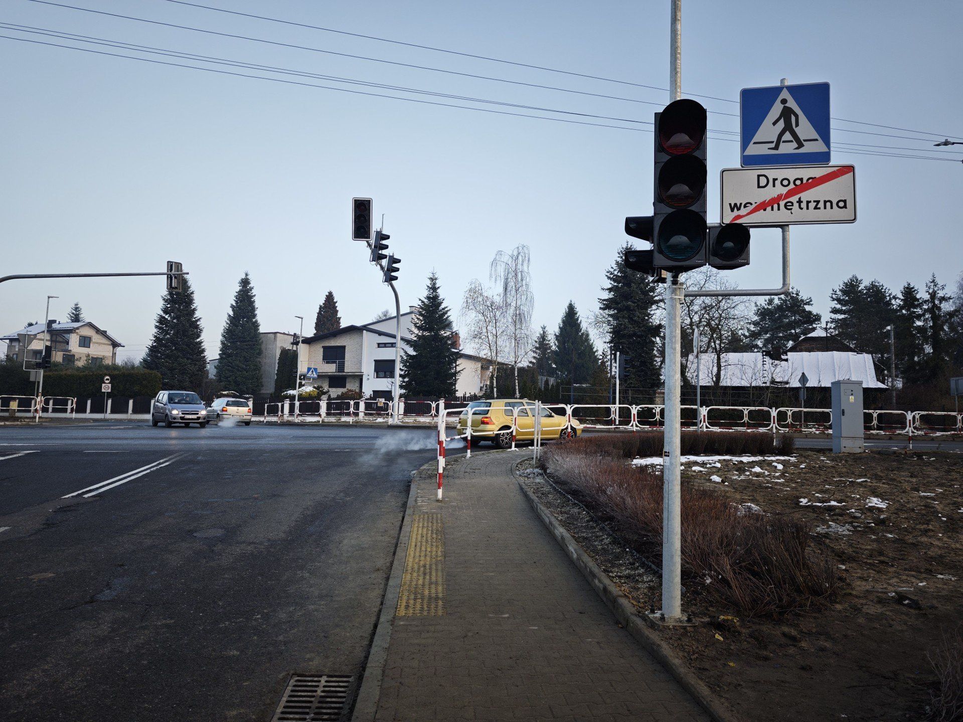 Sygnalizacja świetlna przy ul. Pogorskiej w Chrzanowie