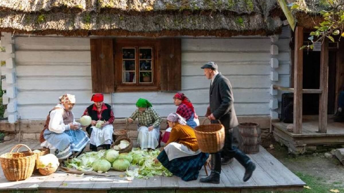 Skansen w Lublinie - kapusta i poczęstunek