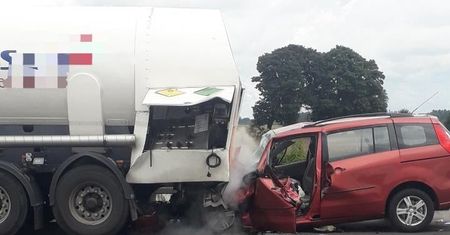 Zagrożenie wybuchem koło Nidzicy. Droga S7 zablokowana