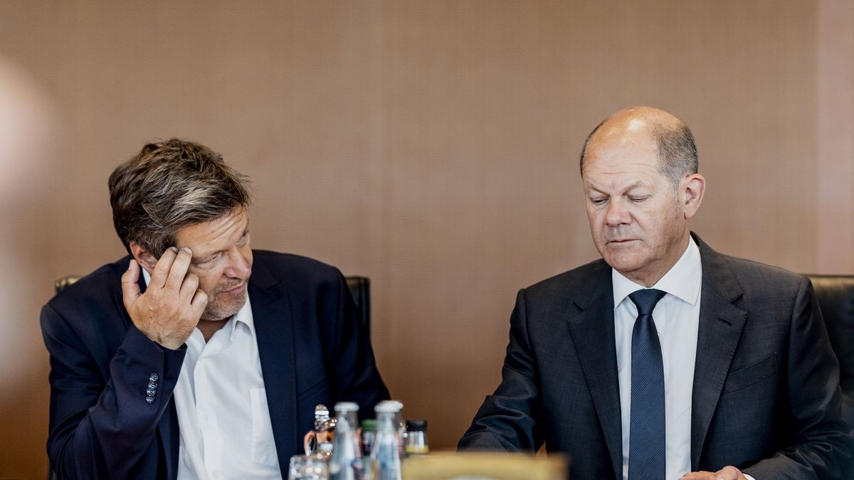 Na zdjęciu Robert Habeck i Olaf Scholz