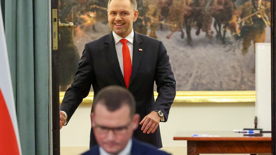 Warszawa, 27.08.2025. Prezydent RP Karol Nawrocki podczas posiedzenia Rady Gabinetowej w Pałacu Prezydenckim w Warszawie, 27 bm. (mr) PAP/Albert Zawada