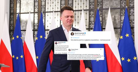 "Upokarzające". Komentują spotkanie Hołowni z Bielanem