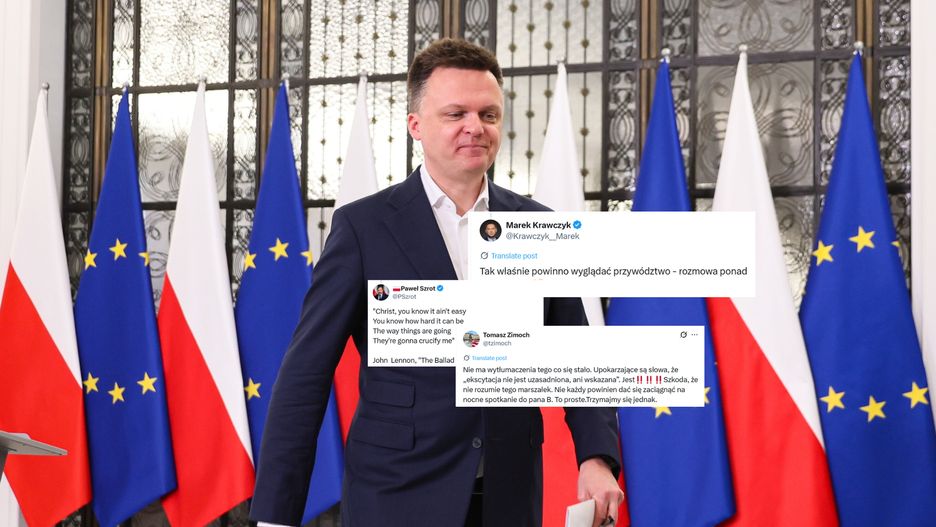 Skomentowali spotkanie Hołowni z Bielanem