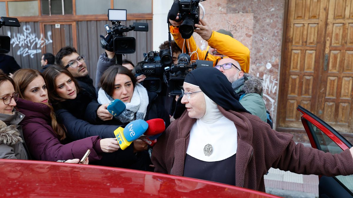 Former Abbess Of Belorado Arrested For Irregular Sale Of Works Of Art
BELORADO, BURGOS, CASTILE AND LE, SPAIN - NOVEMBER 28: The former abbess of Belorado, Laura Garcia de Viedma, gives statements to the press on November 28, 2025, in Belorado, Burgos, Castilla y Leon, Spain. The arrest is for alleged misappropriation of property catalogued as historical heritage in the monastery. An antique dealer has also been arrested, and a search has been carried out inside the monastery. (Photo By Tomas Alonso/Europa Press via Getty Images)
Europa Press News