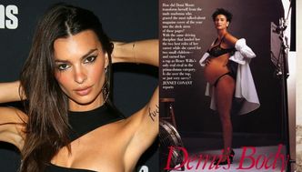 Ciężarna Emily Ratajkowski przebrała się za... Demi Moore ze słynnej sesji dla "Vanity Fair"! (FOTO)