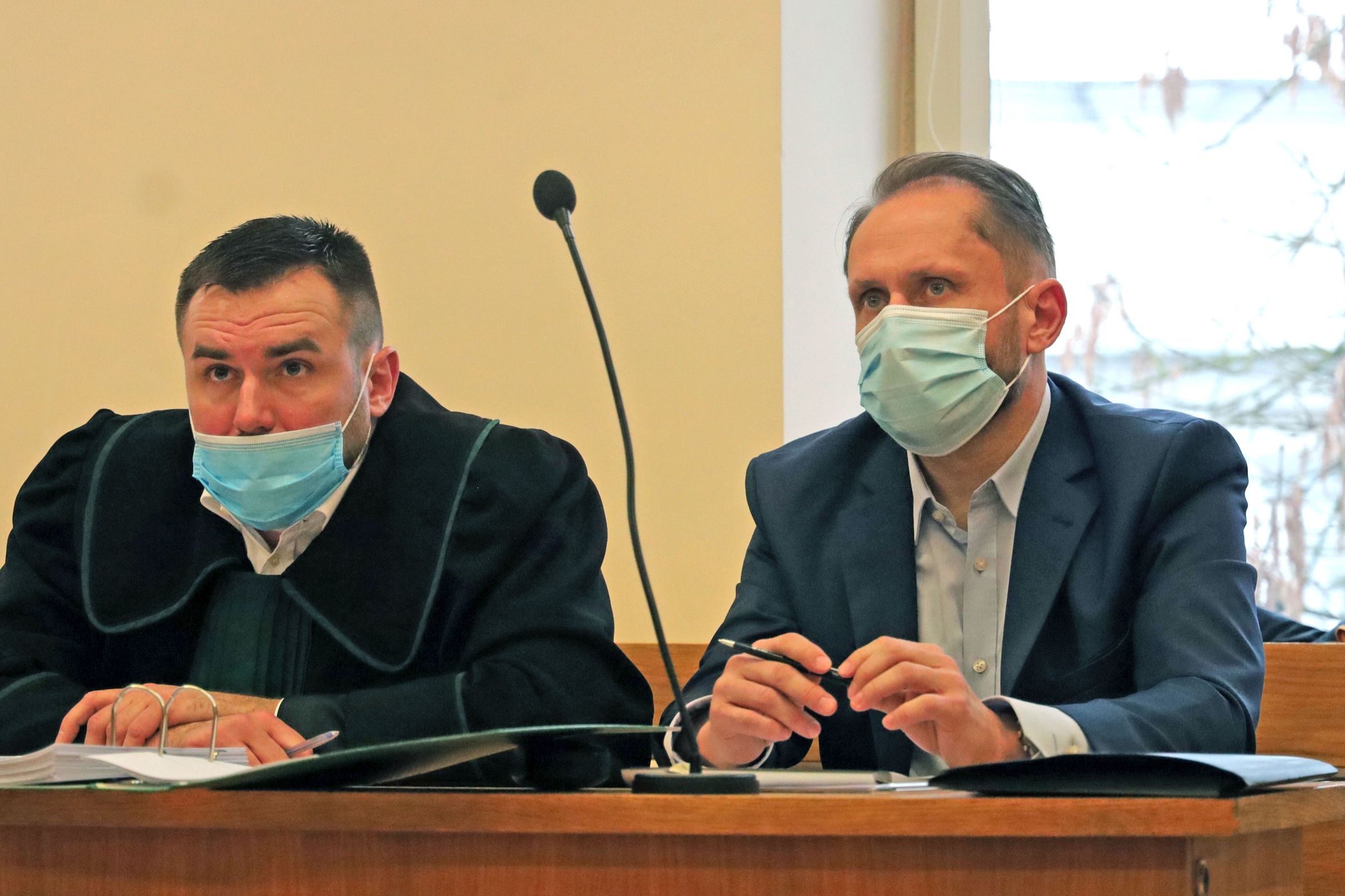 Kamil Durczok na rozprawie sądowej