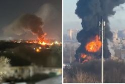 Pożar niedaleko elektrowni w Petersburgu