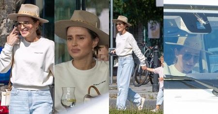 Marina Łuczenko ucztuje w warszawskiej restauracji z Liamem i pudelkiem (ZDJĘCIA)