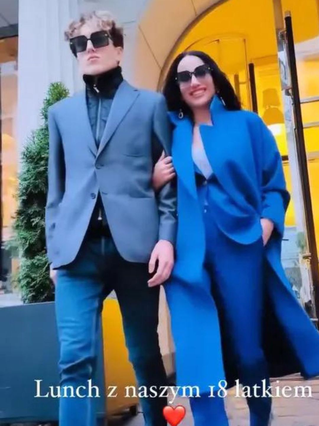 Justyna Steczkowska z synem Stanisławem 