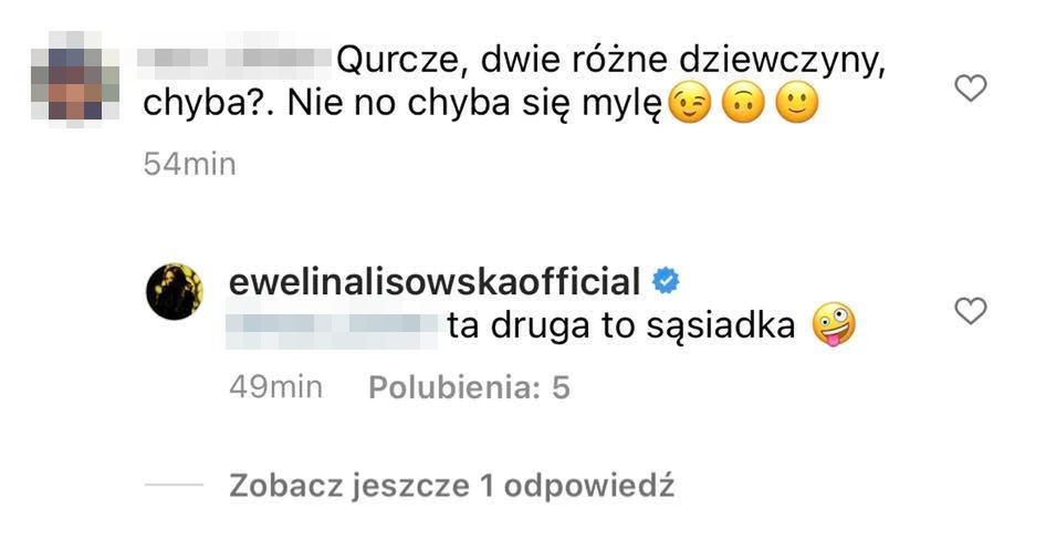 Komentarze pod zdjęciami Eweliny Lisowskiej