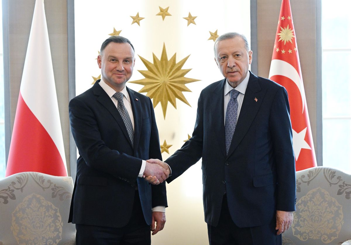 Prezydenci: Polski Andrzej Duda i Turcji Recep Tayyip Erdogan