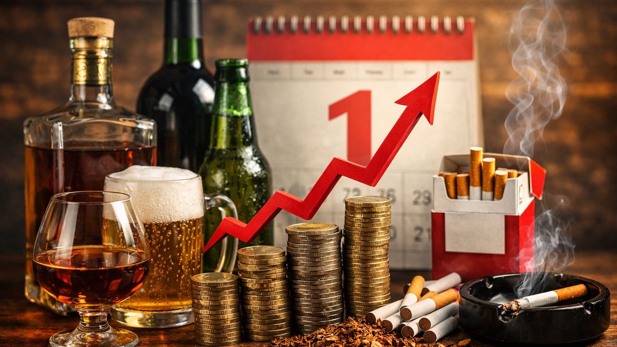 podwyżka, papierosy, alkohol
