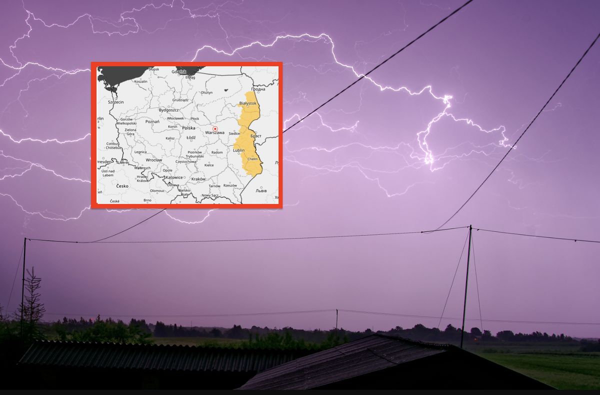 Ostrzeżenia IMGW. Burze wystąpią na wschodzie kraju