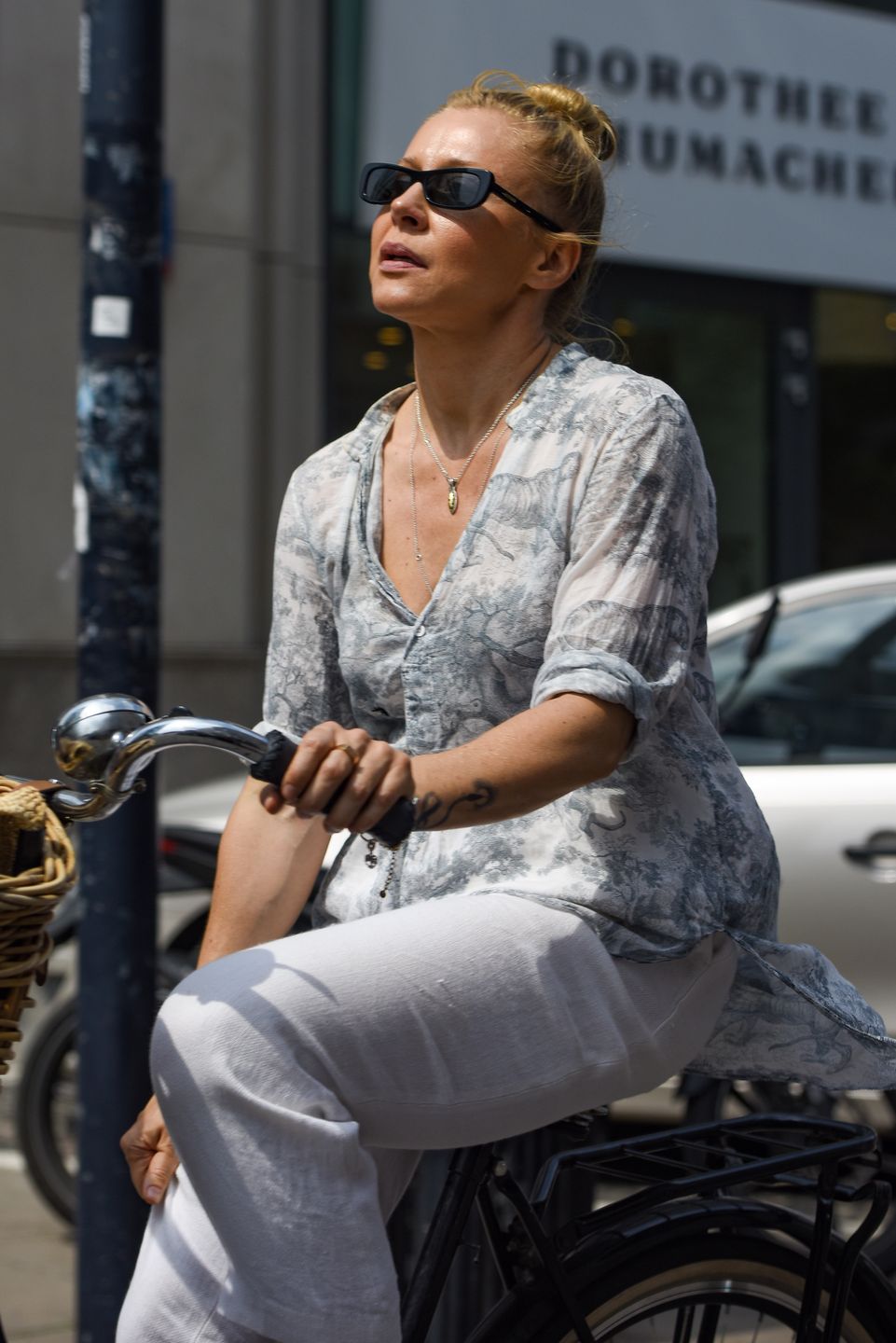 Wyprawa rowerowa Katarzyny Warnke ulicami Warszawy