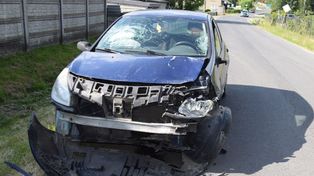 Pajęczno: 40-latek zginął po zderzeniu z samochodem osobowym
