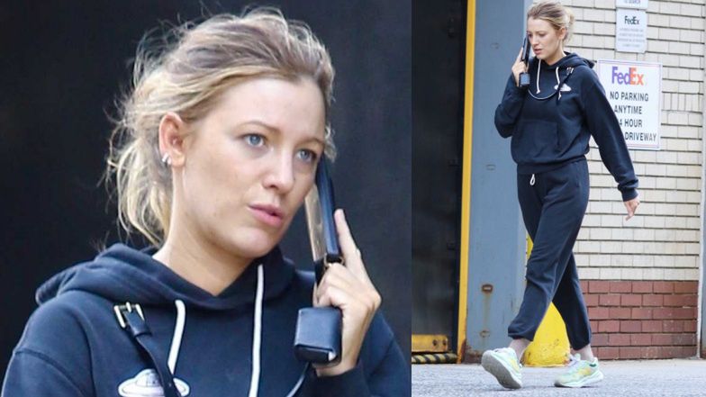Naturalna Blake Lively na samotnym spacerze