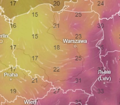 Prognoza na 9 sierpnia. 15 stopni na wybrzeżu, a na południu nawet 31