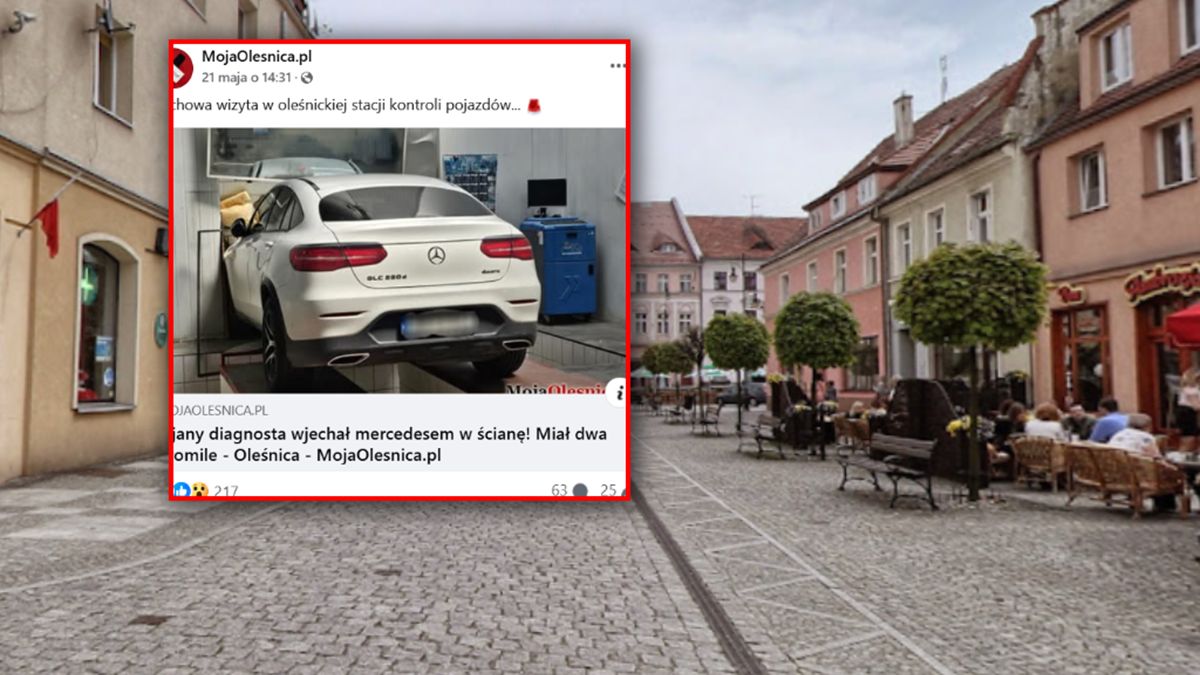Pijany diagnosta wjechał w ścianę.