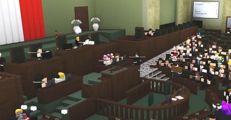 Posiedzenia Sejmu w Roblox. Te nagrania to czyste złoto