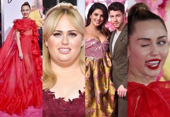 Elegancka Miley i zakochani Nick z Priyanką promują się na premierze nowego filmu Rebel Wilson (ZDJĘCIA)